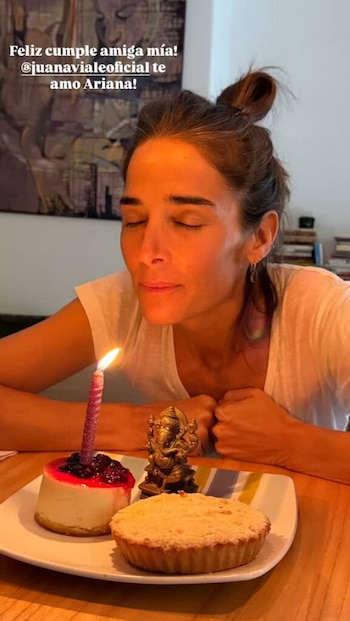 La actriz mostró desayunos caseros