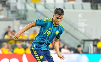 El volante canterano de Atlético Nacional habló tras su debut con la camiseta Amarilla-crédito @FCFSeleccionCol/X