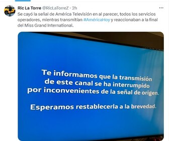 Señal de América Televisión se