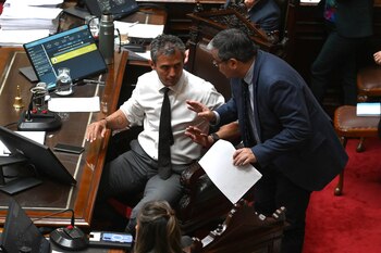 Germán Martínez junto a Martín