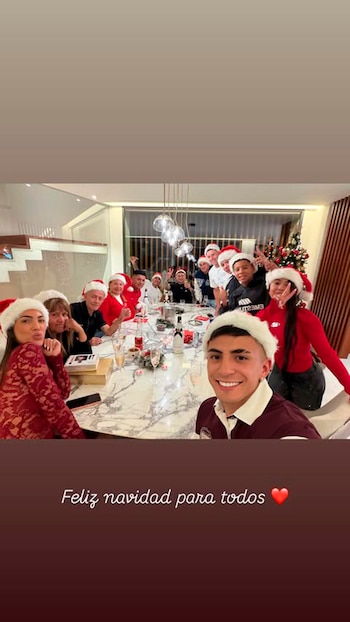 La postal familiar del jugador