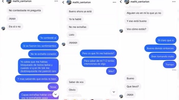 La segunda parte de los supuestos chats de Centurión, pareja de Yipio, con una mujer