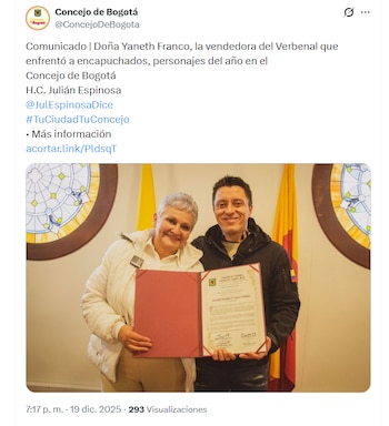 Yaneth Franco recibió el galardón
