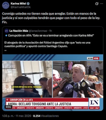 La respuesta de Karina Milei