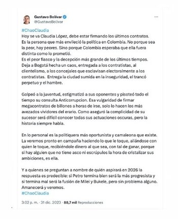 Este fue el mensaje del