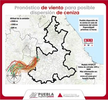 Este mapa muestra hacia dónde