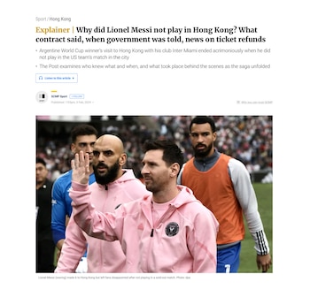 El medio South China Morning