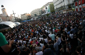 Manifestantes del Movimiento 15M. (EFE/Víctor