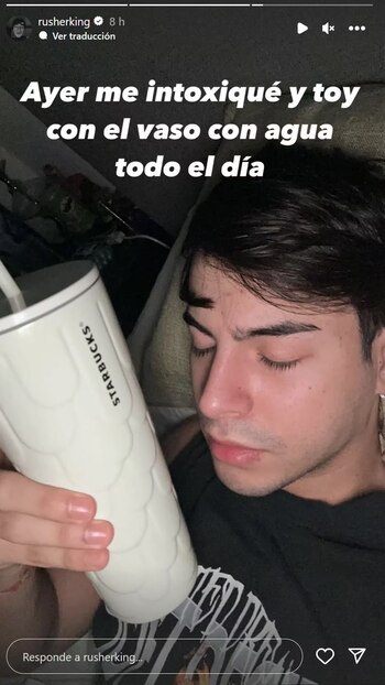 Rusherking contó que se intoxicó