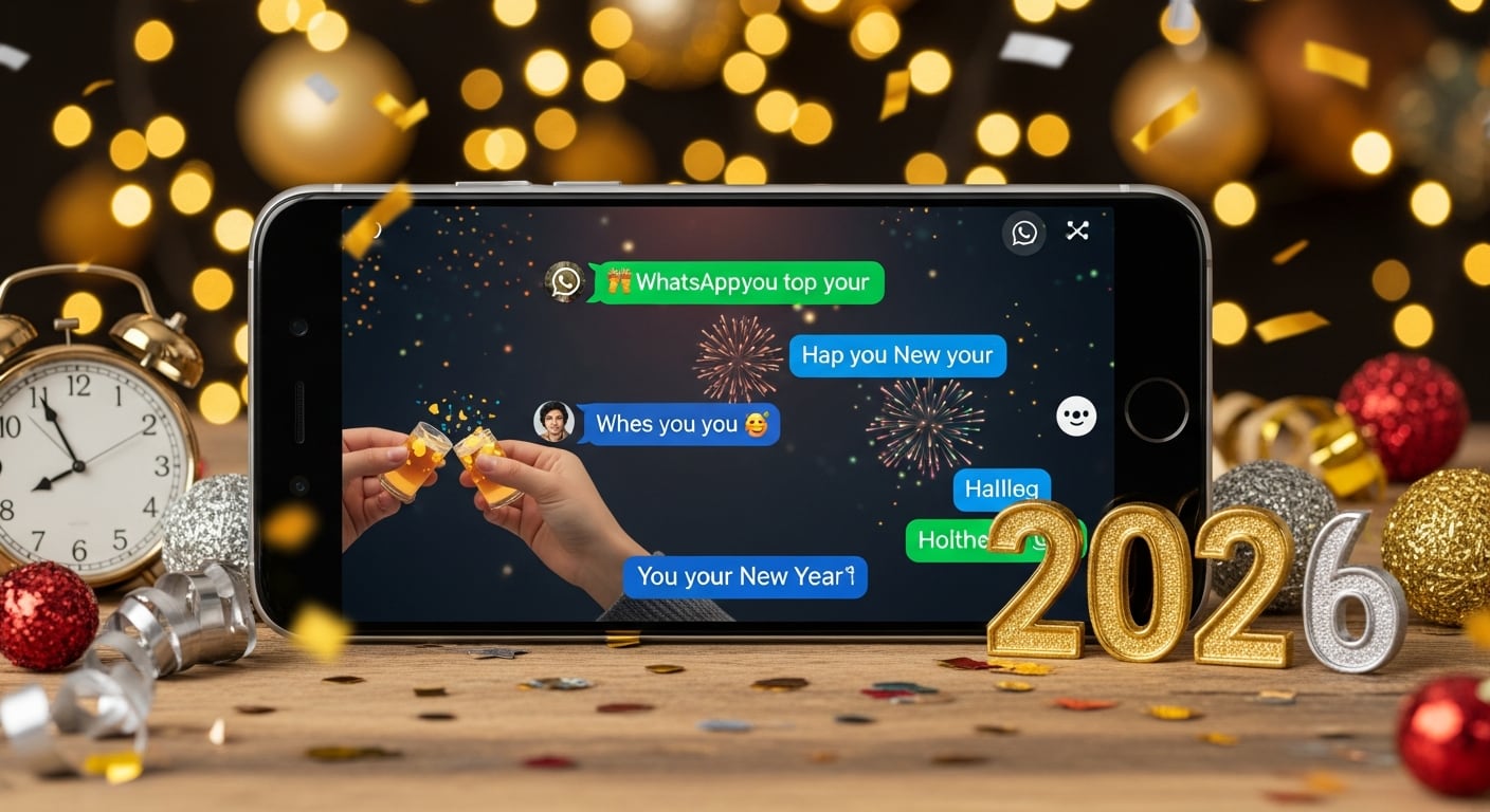 El envío de frases por WhatsApp en Año Nuevo se consolida como una tradición para fortalecer vínculos y compartir buenos deseos - (Imagen Ilustrativa Infobae)