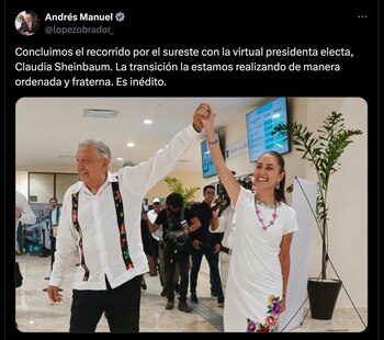 El mensaje que compartió el