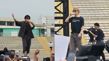BTS realizó su soundcheck de su primer show en Lima: RM, Jin, SUGA, j-hope, Jimin, V y Jung Kook saludaron en español al ARMY