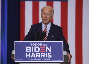 Joe Biden habla en el