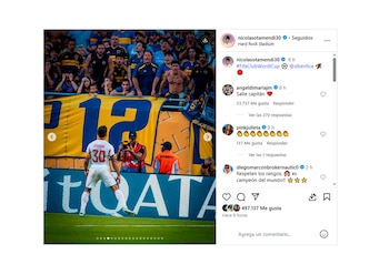 El posteo de Nicolás Otamendi