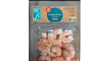 La AESAN alerta de la presencia de 'Salmonella' en un lote de langostino pelado cocido de la marca Ocean Sea