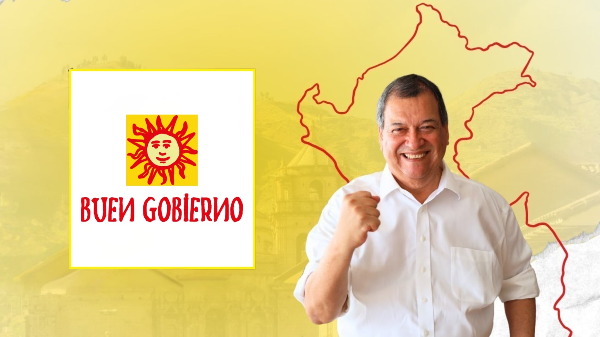 El símbolo del Partido del Buen Gobierno está inspirado en la iconografía de Guamán Poma de Ayala y busca representar una identidad vinculada a lo andino. (Infobae / Composición)