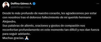 La mandataria estatal agradeció las