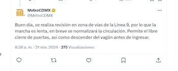 Esto dijo el STC Metro