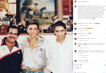 Sergio Mayer junto a Vicente