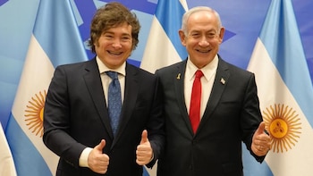 Javier Milei y Benjamín Netanyahu