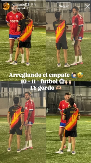 El argentino registró el momento de manera emotivas tras coincidir con Gginac en una etapa breve pero significativa en Tigres UANL. (Instagram/ @damariel11)