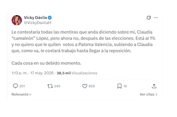 Vicky Dávila y su respuesta a Claudia López