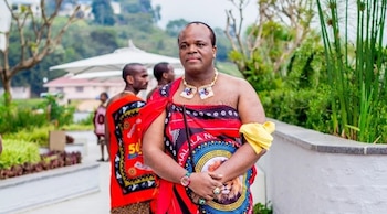 El rey Mswati III de