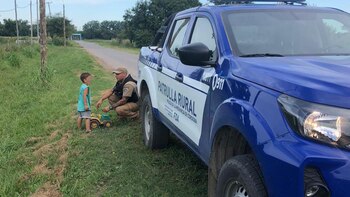 El menor de edad caminó