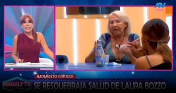 Magaly Medina recuerda los problemas económicos de Laura Bozzo tras cuestionar la información sobre su salud. Captura: Magaly TV La Firme.