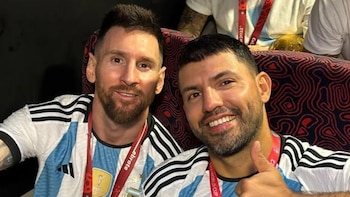 El mensaje del Kun Agüero para Jorge Messi, Celia y los hermanos del astro antes del partido entre Argentina y Austria