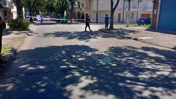 En el lugar del robo,