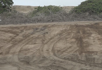 Los invasores ingresan con maquinaria