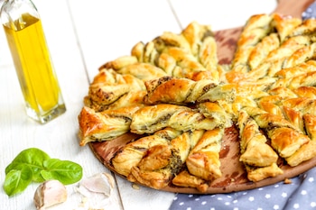 Tarta salada de pesto (Adobe