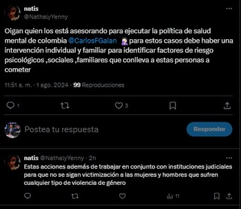 Estas son las reacciones de