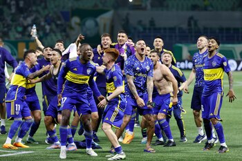 Los jugadores de Boca Juniors