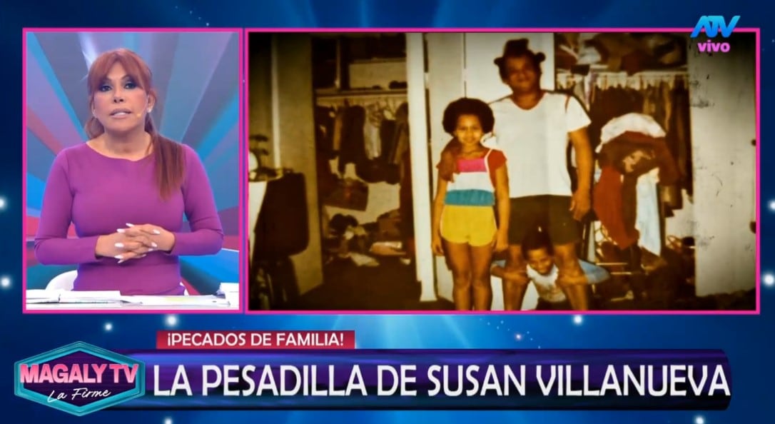 Susan Villanueva revela traumático episodio de su infancia y lanza desesperado pedido por sus hermanas. Captura: Magaly TV La Firme.