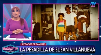 Susan Villanueva revela traumático episodio de su infancia y lanza desesperado pedido por sus hermanas. Captura: Magaly TV La Firme.