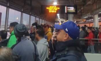 Viajeros muestran las condiciones de