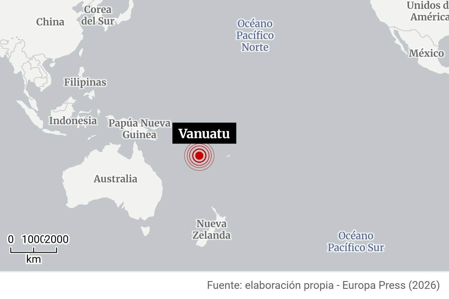 24/10/2026 Terremoto de magnitud 7,2 con VanuatuSOCIEDAD