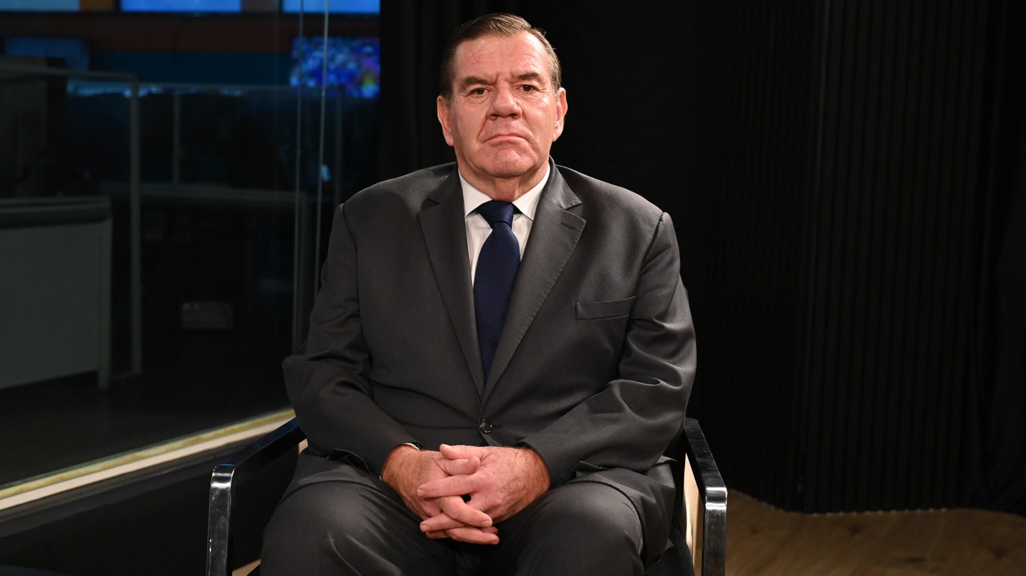 El intendente de Mar del Plata, Guillermo Montenegro es la cabeza de la lista libertaria en la quinta sección (Candela Teicheira)