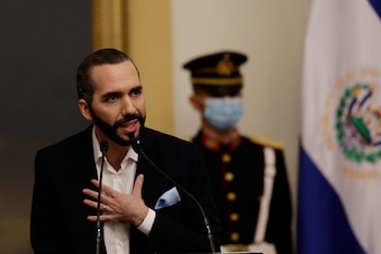 El presidente de El Salvador,