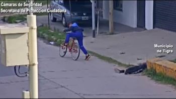 El momento en el que se concreta el robo.