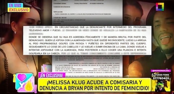 Melissa Klug denuncia a Bryan