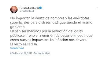 "La inflación nos devora. El