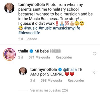 El intercambio de amorosos mensajes