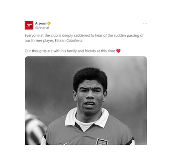 El mensaje del Arsenal en