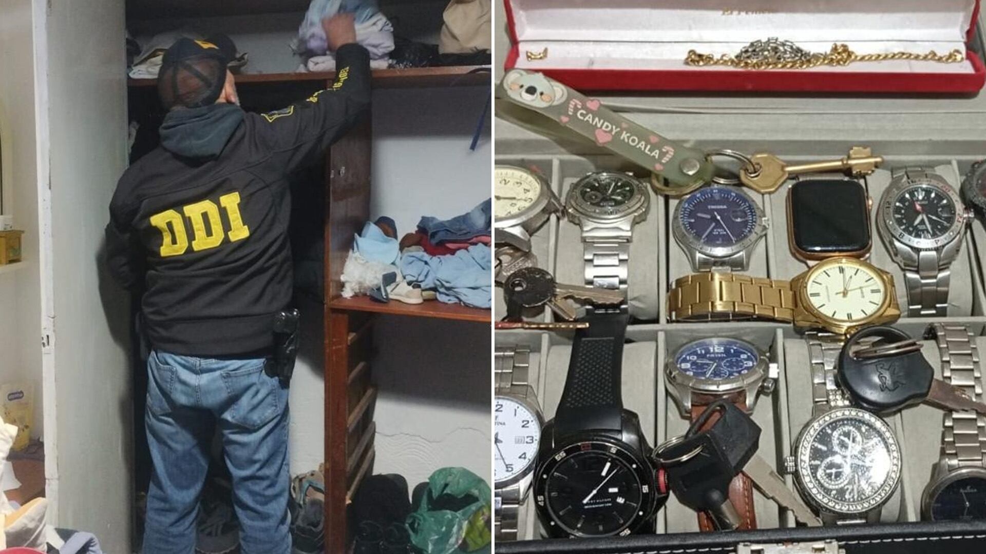 Buscan determinar si los relojes fueron entregados por otras víctimas como forma de pago