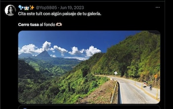 El Cerro Tusa desde lejos