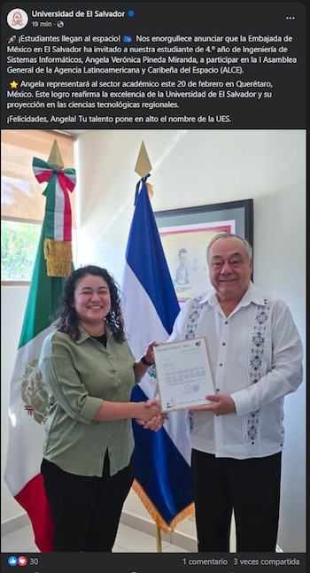 Una estudiante del área de