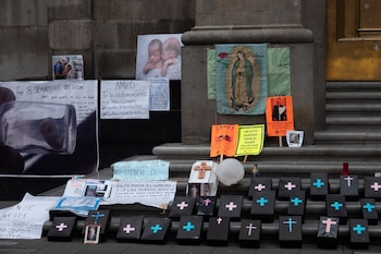 Manifestación provida afuera de la